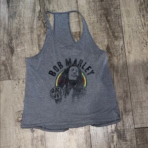 Gray Bob Marley Women's Tank Top